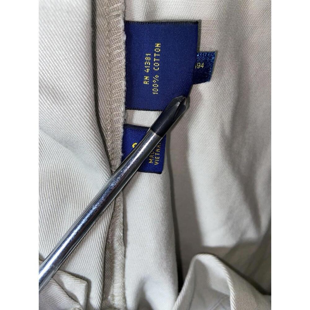 Polo Ralph Lauren Classic Fit 100 cotton khaki tan shorts mens size 38 9” Inseam - Picture 11 of 12